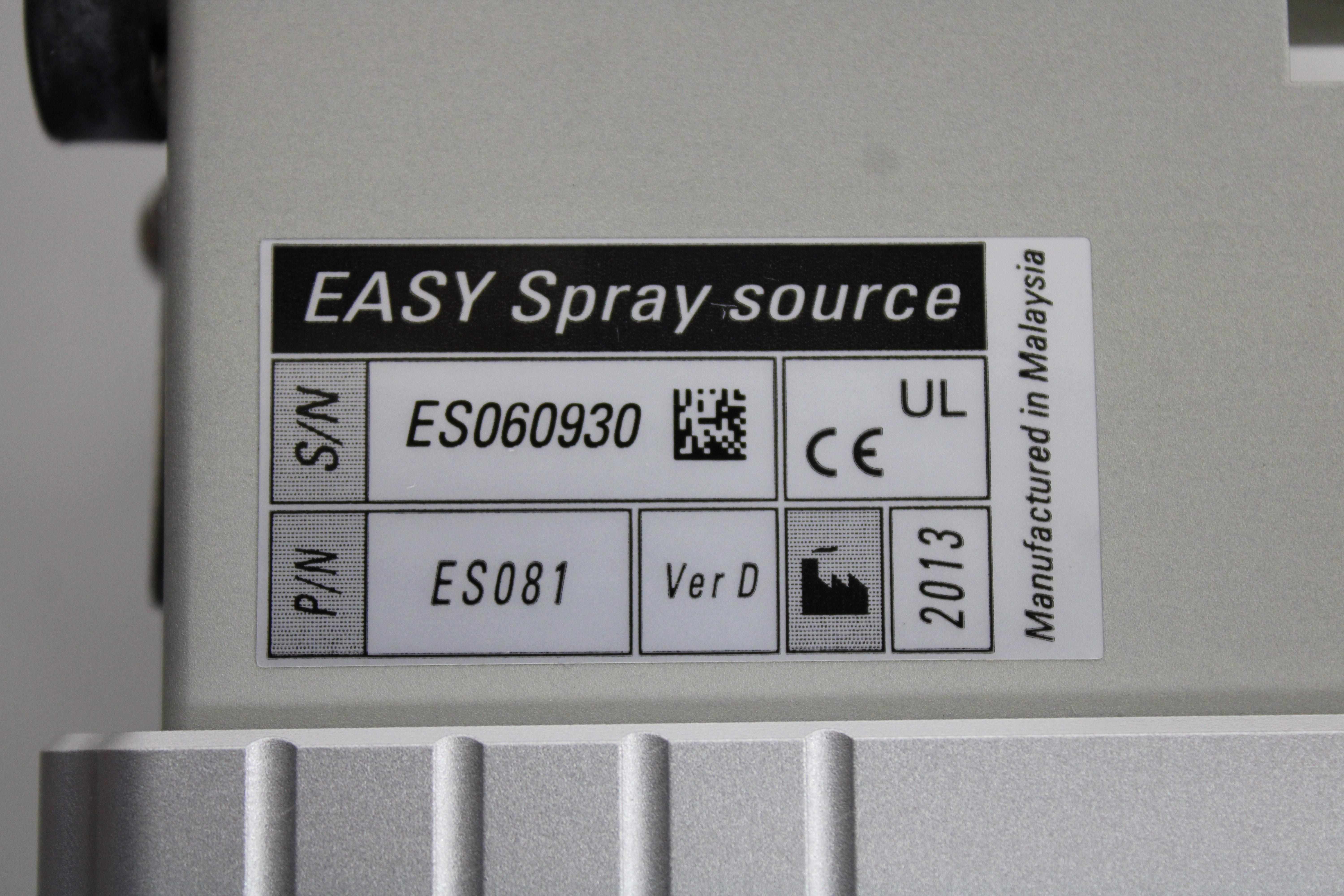 Thermo Vers. C ES081 Source Mass Spectrometer High Sensitivity Used 2012