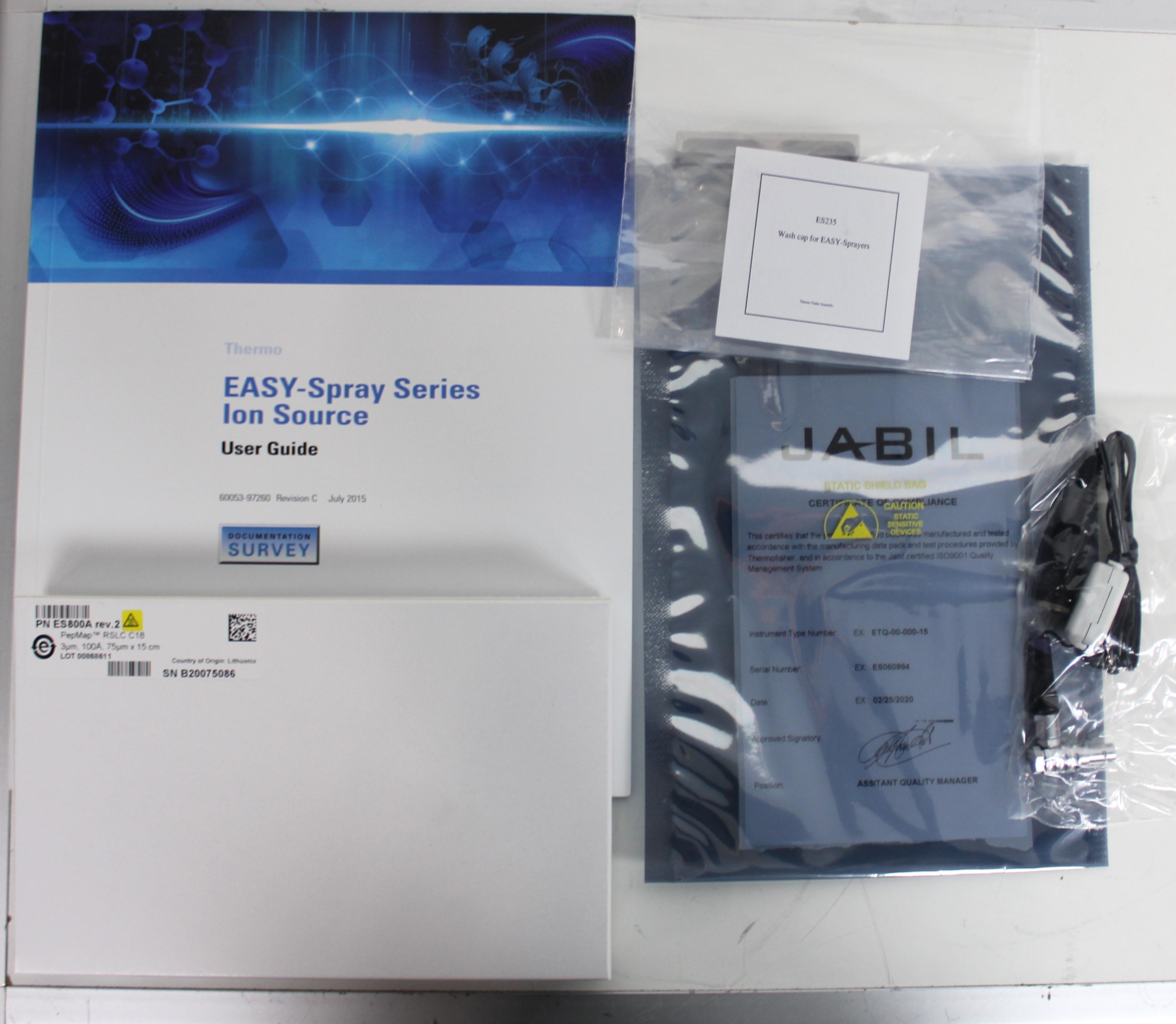 Thermo ES081 LC-MS Source Easy-Spray Nano-electrospray Nanoscale Precision