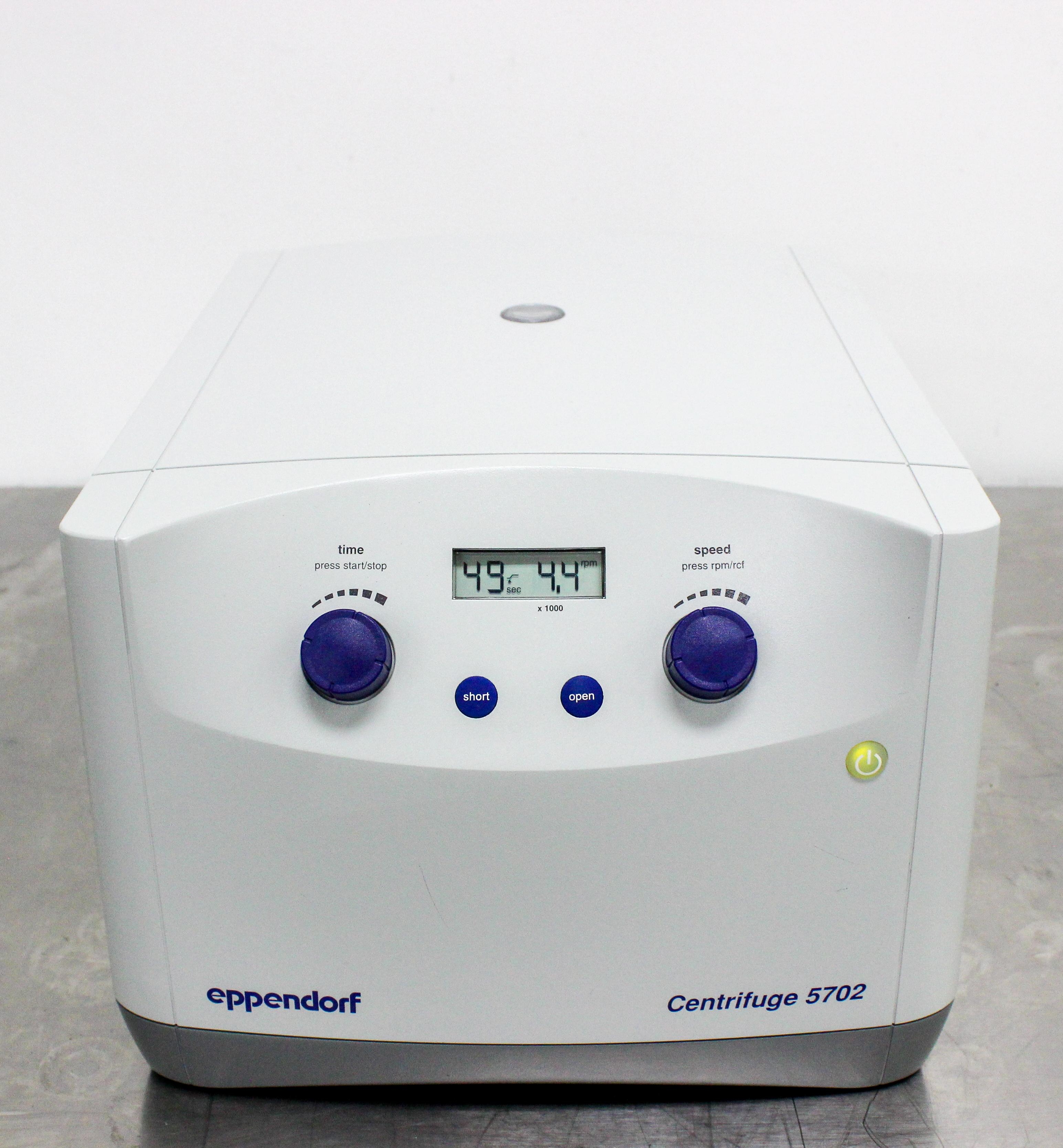 Eppendorf 5702 Benchtop Centrifuge Low-Speed 4400 RPM Quiet Compact Ergonomic