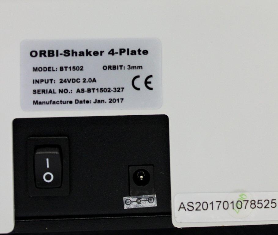 GeneMate BT1502 Orbital Shaker 4-Plate Excellent Condition 120V 50/60Hz