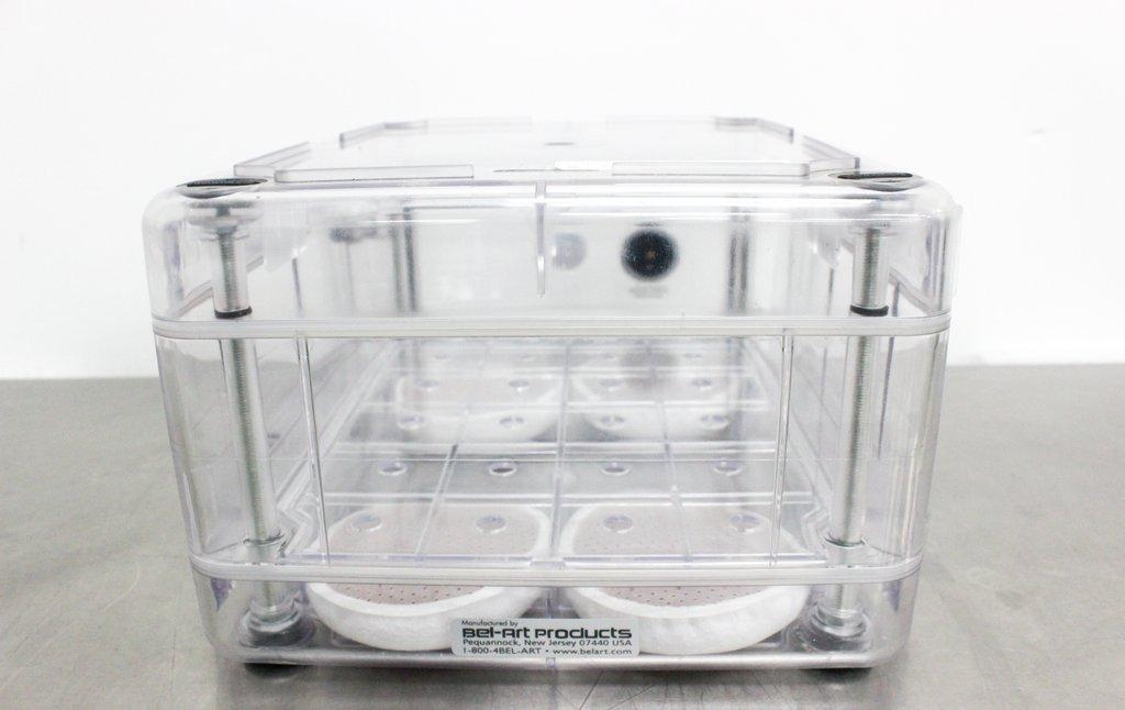 Bel-Art Products Desiccator Cabinet, Portable, UV Blocking, Hygrometer