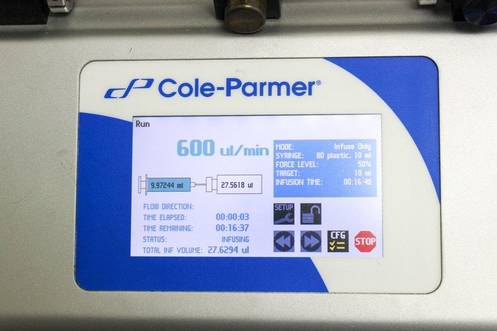 Cole Parmer 78-8111C Syringe Pump Infuse Withdraw 60ml Touchscreen