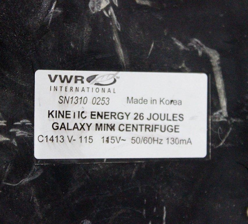 VWR Kinetic Energy 26 Joules C1413 Mini Centrifuge, VG Condition, 120V