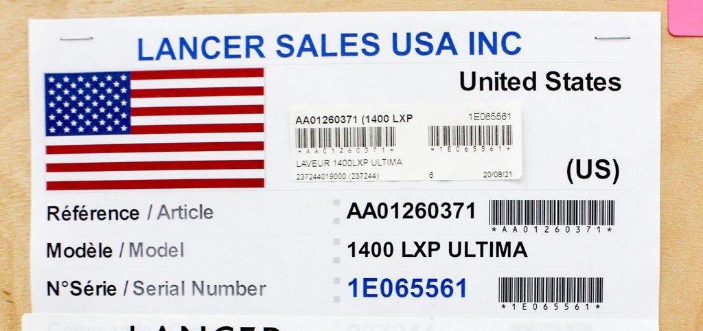 Getinge 1400 LXP Glass Washer High Capacity 3-Level Cleaning Dual Drying