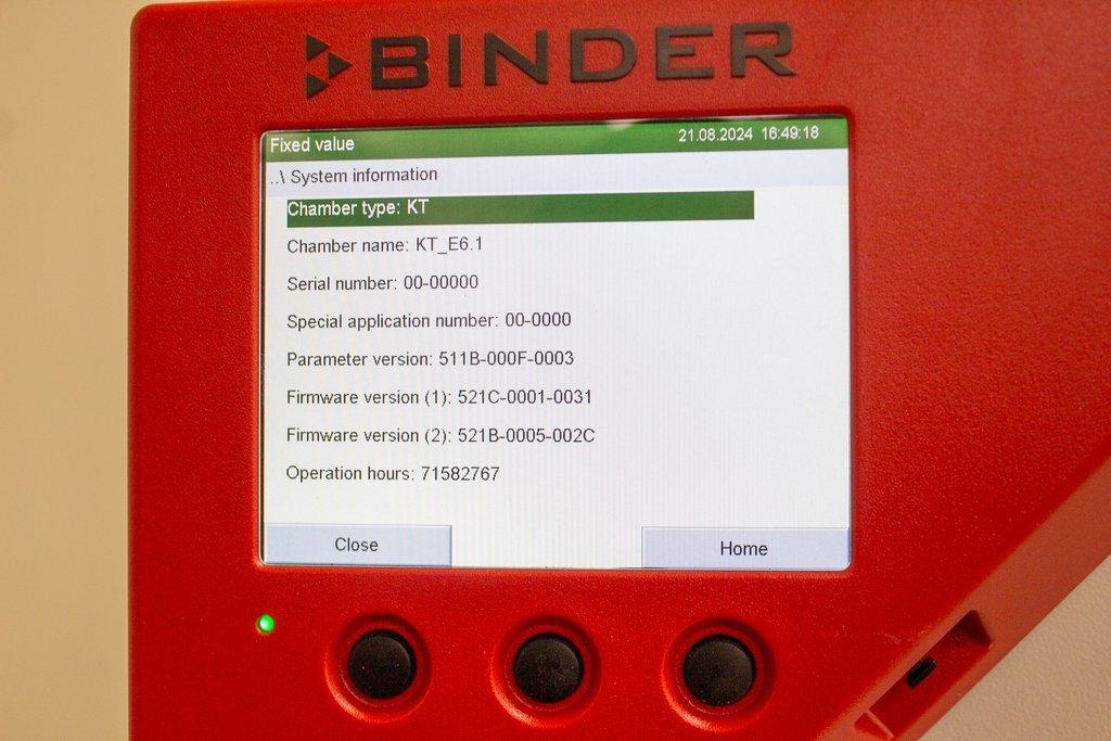 Binder KT 115 Refrigerated Incubator, 4-100C, Peltier Technology, 102L