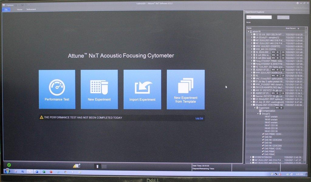 Invitrogen Attune NxT Cytometer Flow Cytometry High Throughput Autosampler