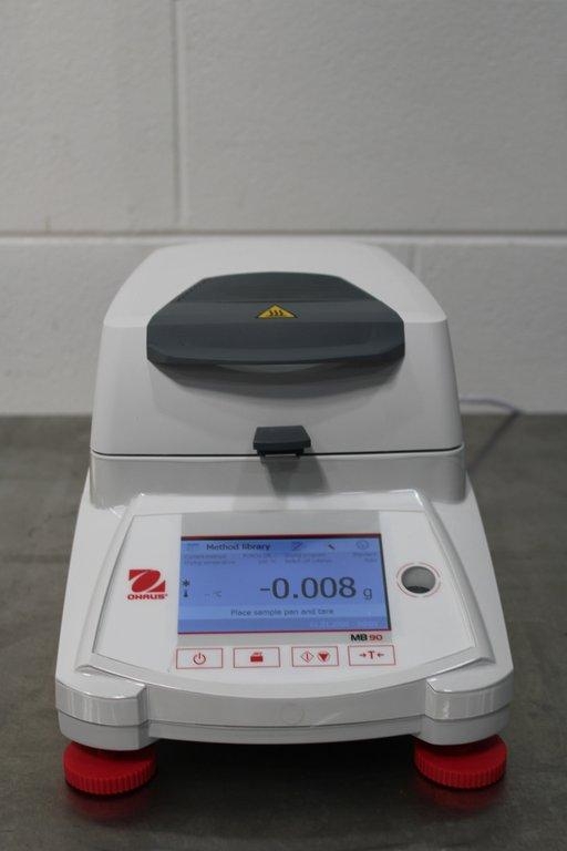 Ohaus MB90 Moisture Analyzer with Touchscreen Simplifies Precise Drying