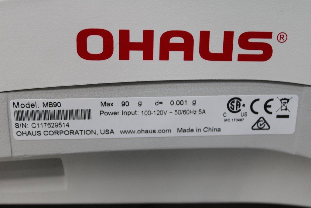 Ohaus MB90 Moisture Analyzer with Touchscreen Simplifies Precise Drying