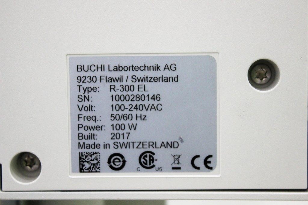 BUCHI Rotavapor R-300 EL Rotary Evaporator, Adjustable Speed & Voltage