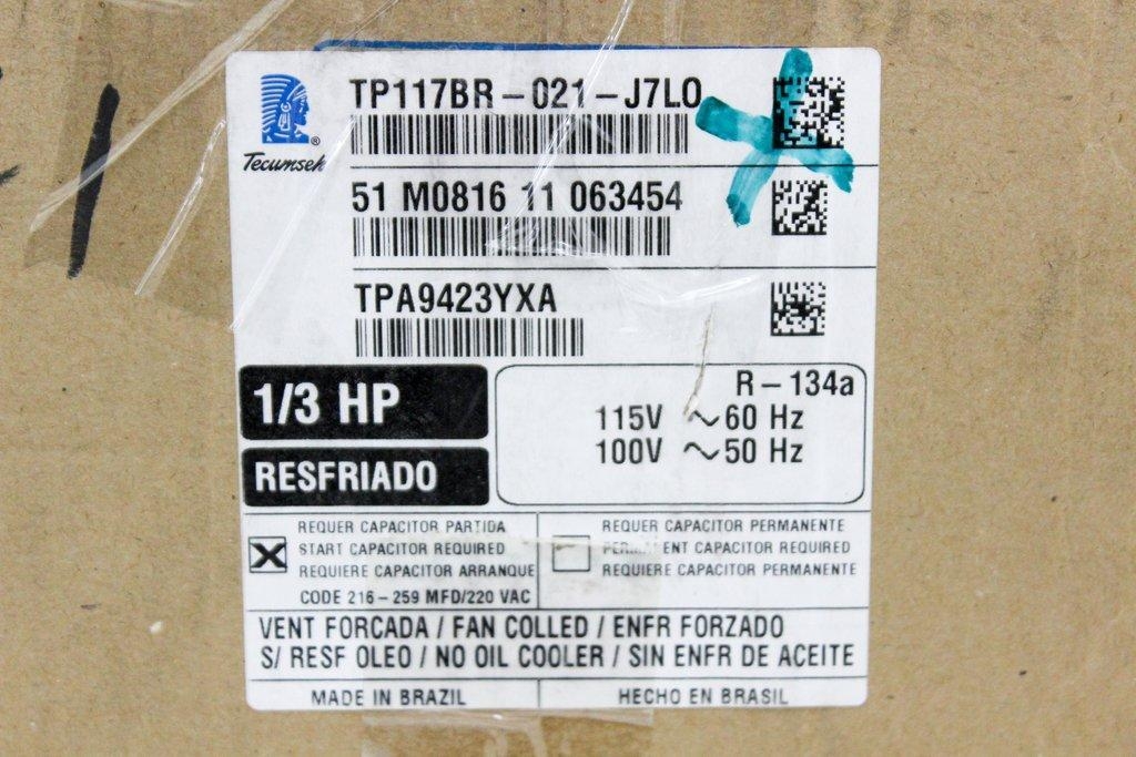 Tecumseh TPA9423YXA Compressor Facility Air Compressor, 0 Use Scratch/Dent OK