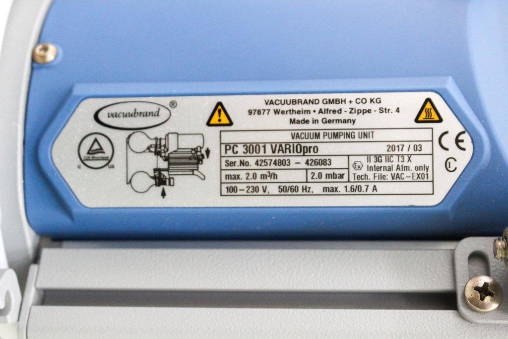 Vacuubrand PC 3001 VARIOpro Diaphragm Vacuum Pump Good Condition Functional