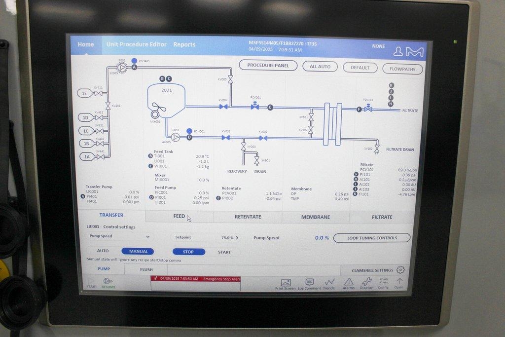 Millipore Mobius Flexready TFF System Tangential Filtration Includes Computer