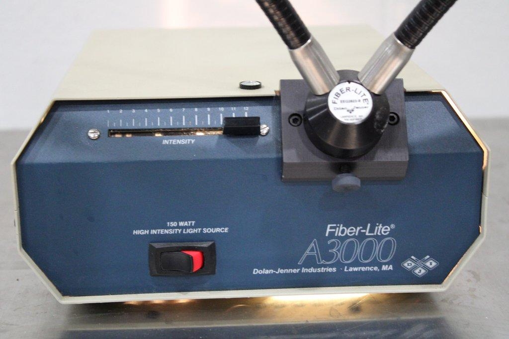 Fiber-Lite A3000 Light Source Illuminator 150W Powers On Tested Condition G