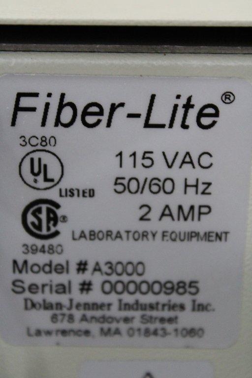 Fiber-Lite A3000 Light Source Illuminator 150W Powers On Tested Condition G