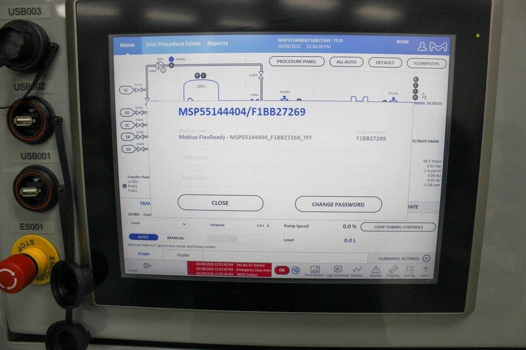 Millipore Mobius Flexready TFF Filtration System Includes Computer 79x42x89