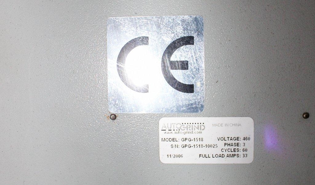 AutoGrind GPG-1518 Industrial Granulator Needs Repair Includes Cord