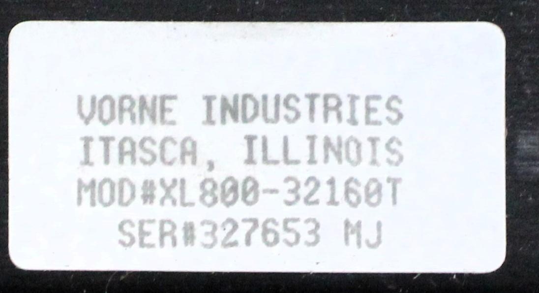 Vorne XL800 Display Set Scanning System with Barcode Software G Condition