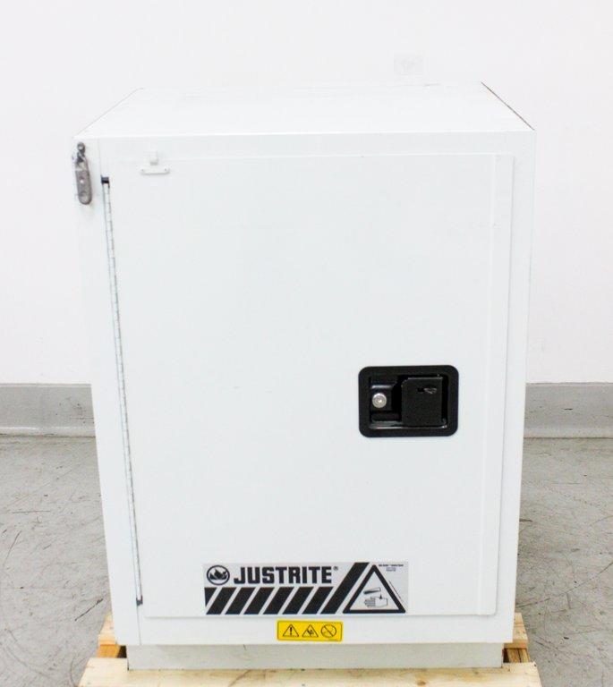 Justrite Sure Grip EX Corrosive Storage Cabinet 15 Gal Capacity Good Cond.