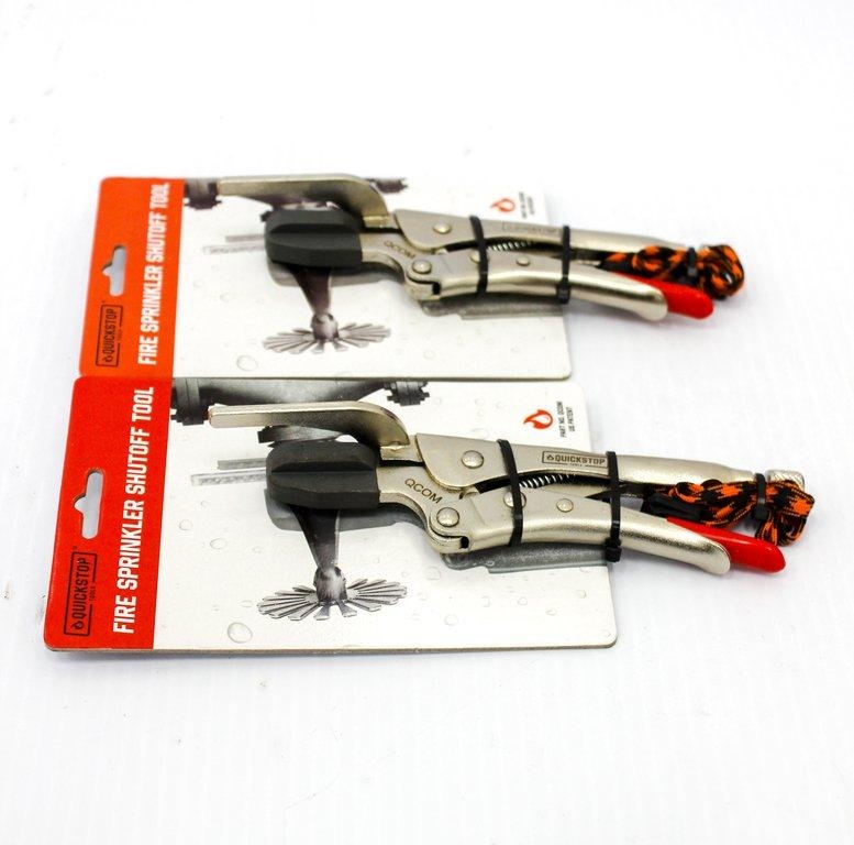 Quickstop Fire Sprinkler Shutoff Tool Head Valve Set of Two USA Made NIB