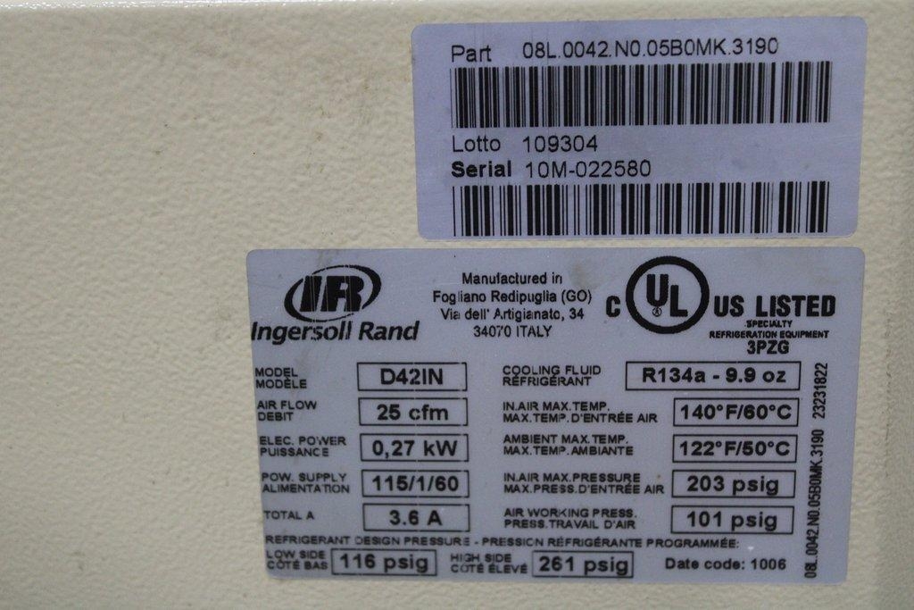 Ingersoll Rand D24IN Air Dryer Facility Equipment 15-Cfm 203-Psi Used