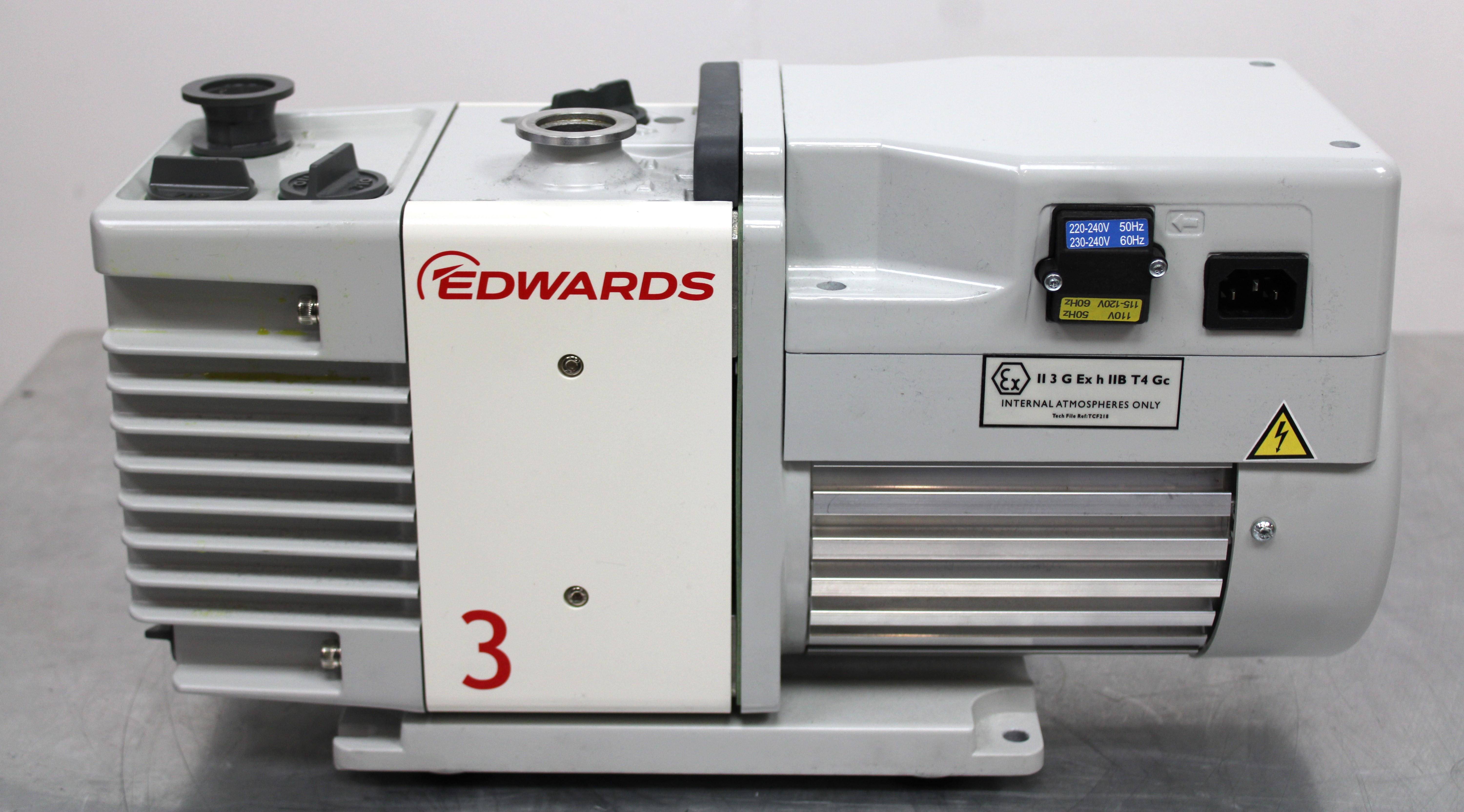 Edwards RV3 Finnigan Rotary Vane Vacuum Pump 2.2ft3min-1 220-240V 50/60Hz