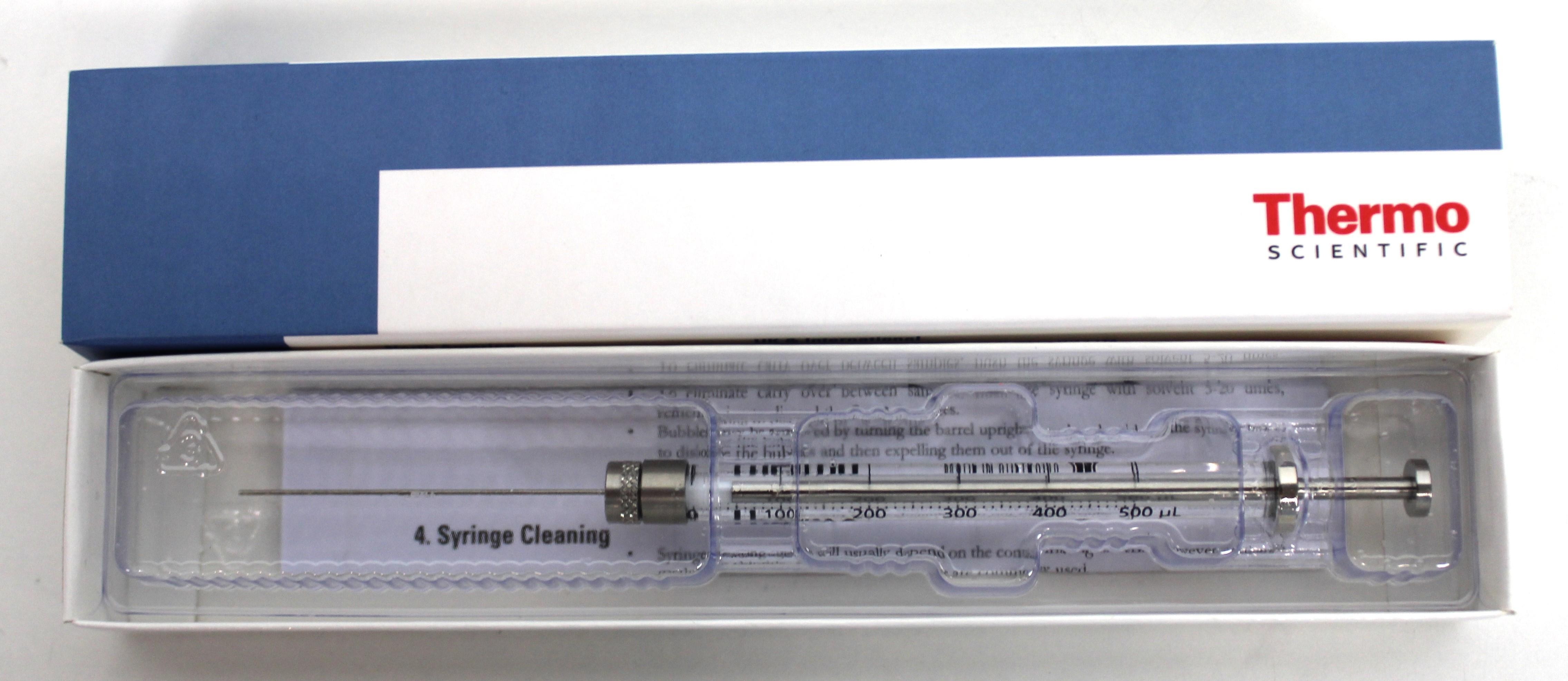 Thermo 365JLT41 HPLC Autosampler Syringe 500uL Borosilicate Glass New
