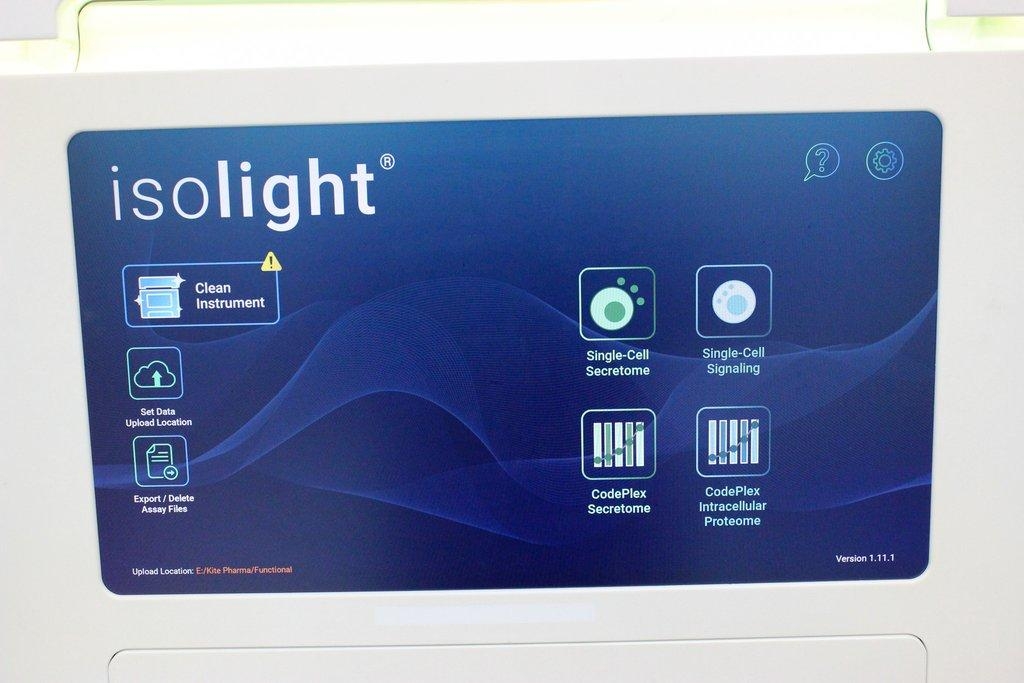 Isoplexis IsoLight Analyzer Cell Based Assay Single-Cell High Throughput
