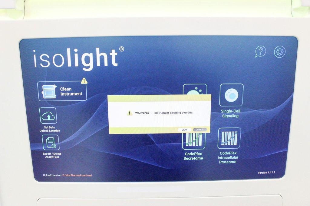 Isoplexis IsoLight Analyzer Cell Based Assay Single-Cell High Throughput