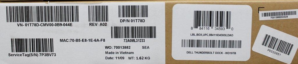 Cisco Systems Dell WD19 Thunderbolt Docking Station with Multiple Ports