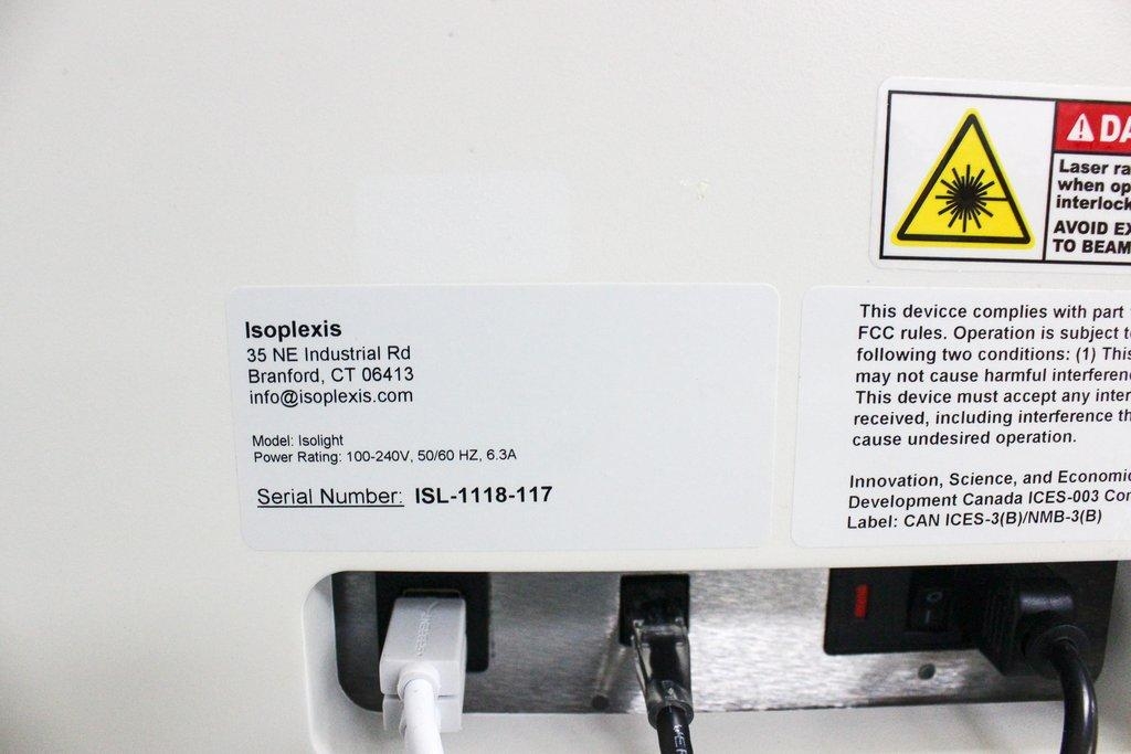 Isoplexis IsoLight Analyzer Cell Based Assay Single-Cell High Throughput