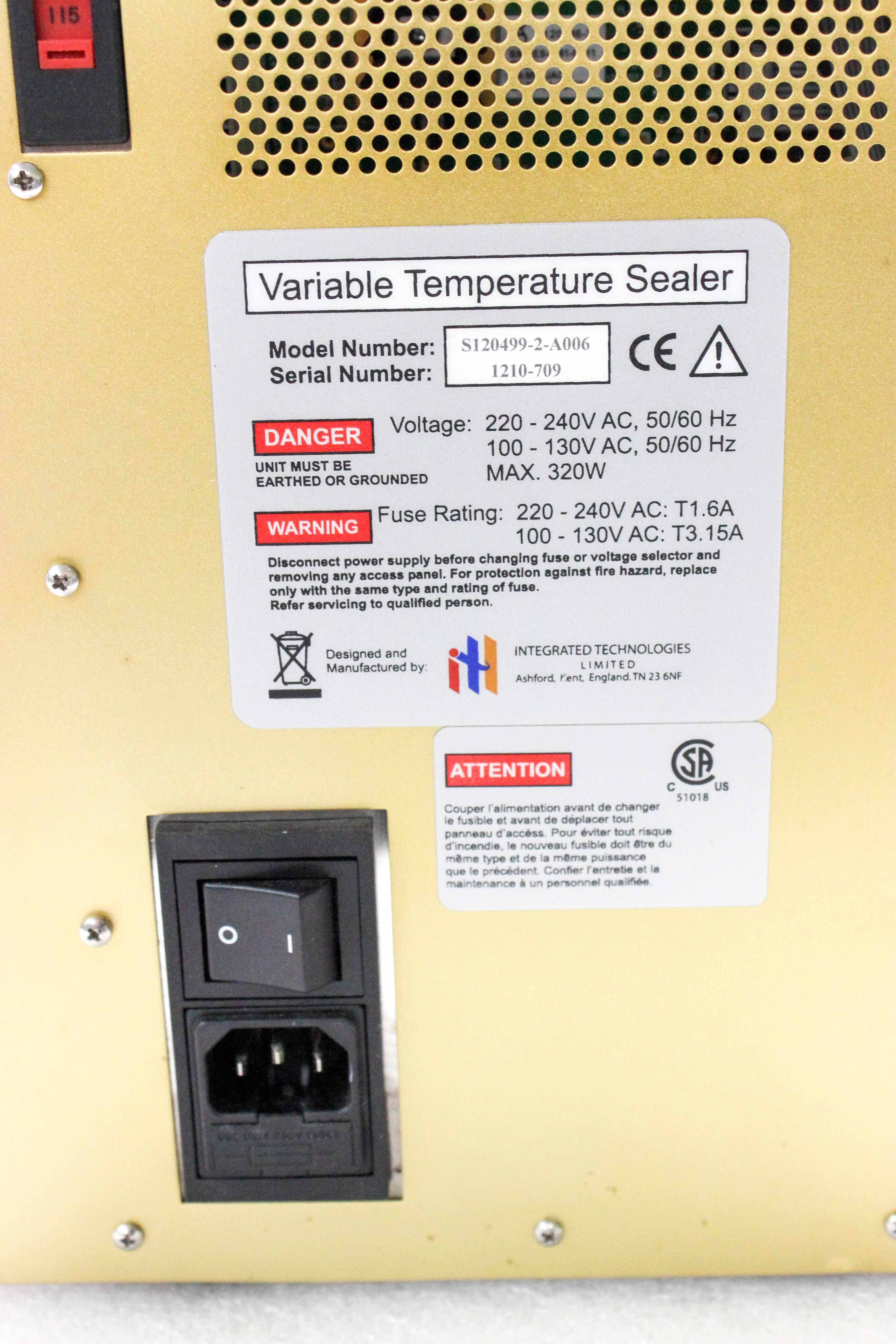 Thermo ALPS 50V Microplate Heat Sealer 125-200C Variable Temp Bench Compact