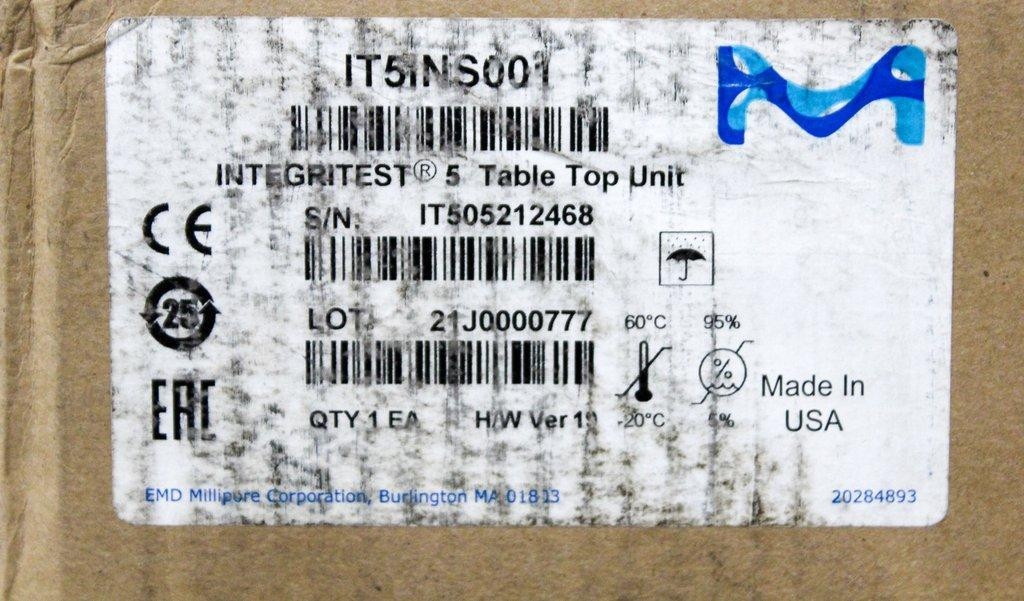 Millipore Integritest 5 IT5INS001 Integrity Tester Analytical Other Unused