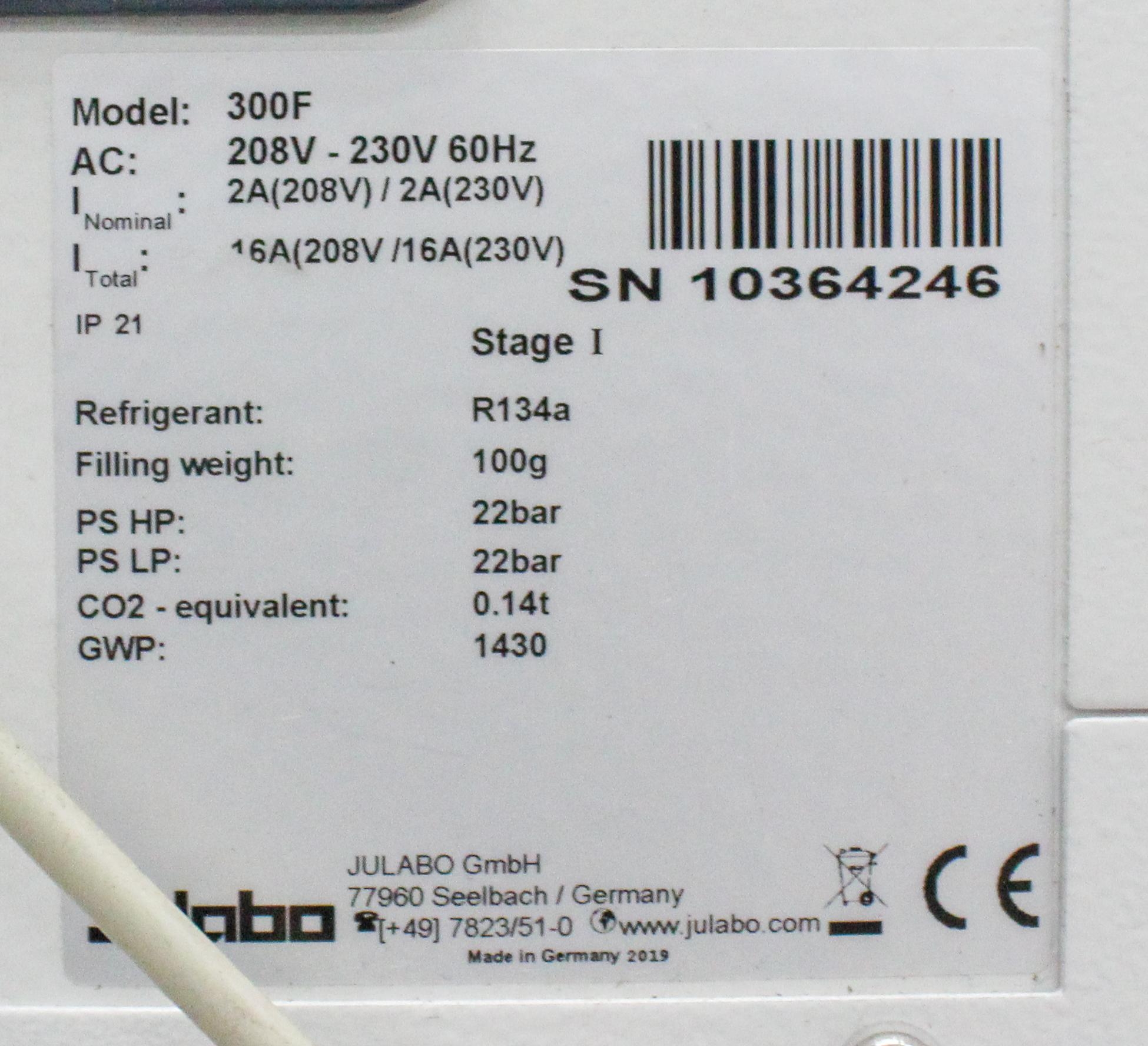 Julabo Dyneo DD 300F Refrigerated Heating Circulator 200°C 4L Volume