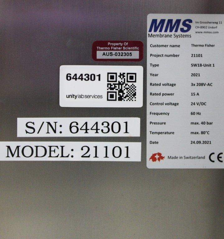 MMS SW18-unit Water Analyzer, Near New Condition, 480 lbs, Large System