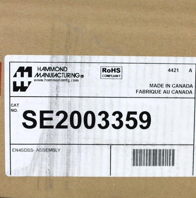 Hammond SE2003359 Stainless Steel Enclosures Industrial Storage NIB