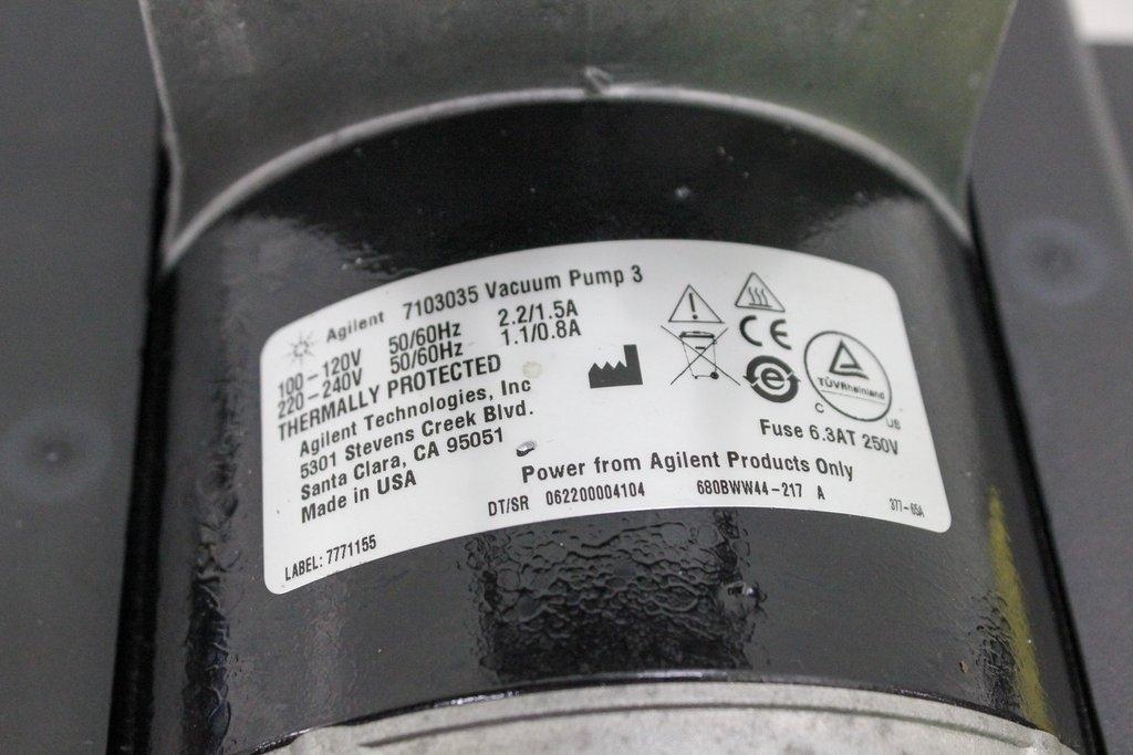 BioTek 7103035 Vacuum Pump 3 with 100-240V Power 50Hz/60Hz United States