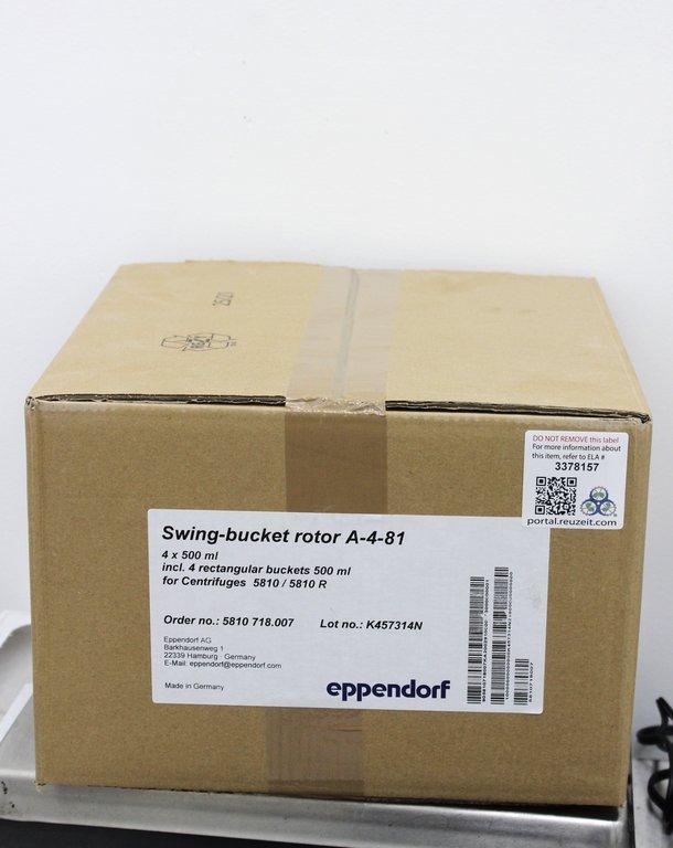 Eppendorf A-4-81 Swing-Bucket Rotor 4x500ml Centrifugation Accessory