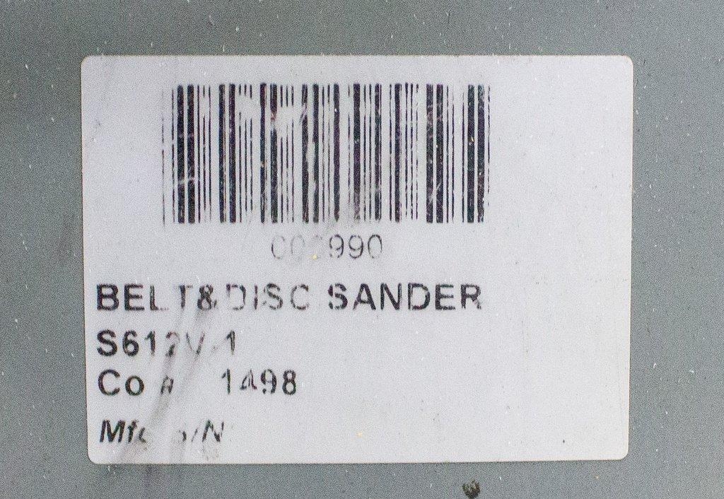 Belt Disc Sander Model S612V-1 Efficient Multipoint Sanding Adjustable