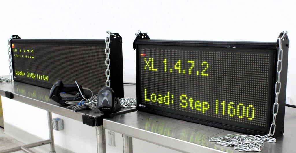 Vorne XL800 Display Set Scanning System with Barcode Software G Condition