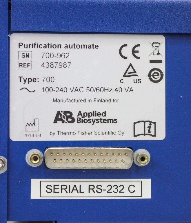 ABI Purification Automate High Throughput System - No Computer/Software