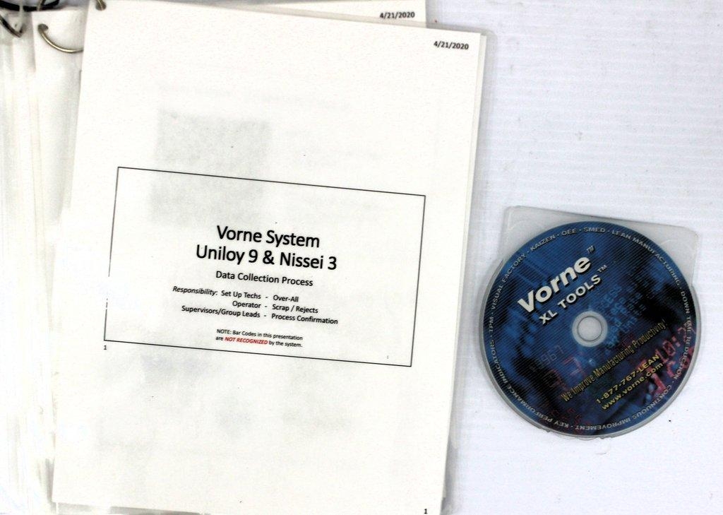 Vorne XL800 Display Set Scanning System with Barcode Software G Condition