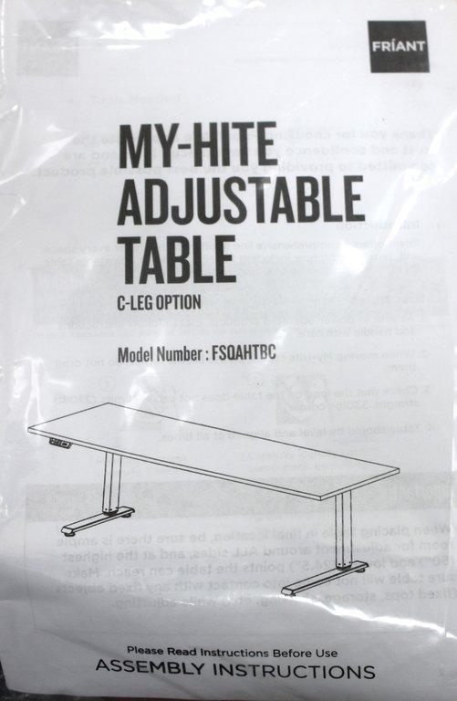 FRIANT C-LEG Adjustable Table Laboratory Facility Ergonomic Design