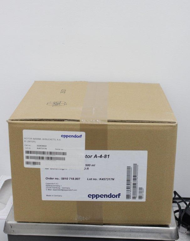 Eppendorf Rotor 4x500ml w/Buckets A-4-81 for Centrifuge 5810/R New