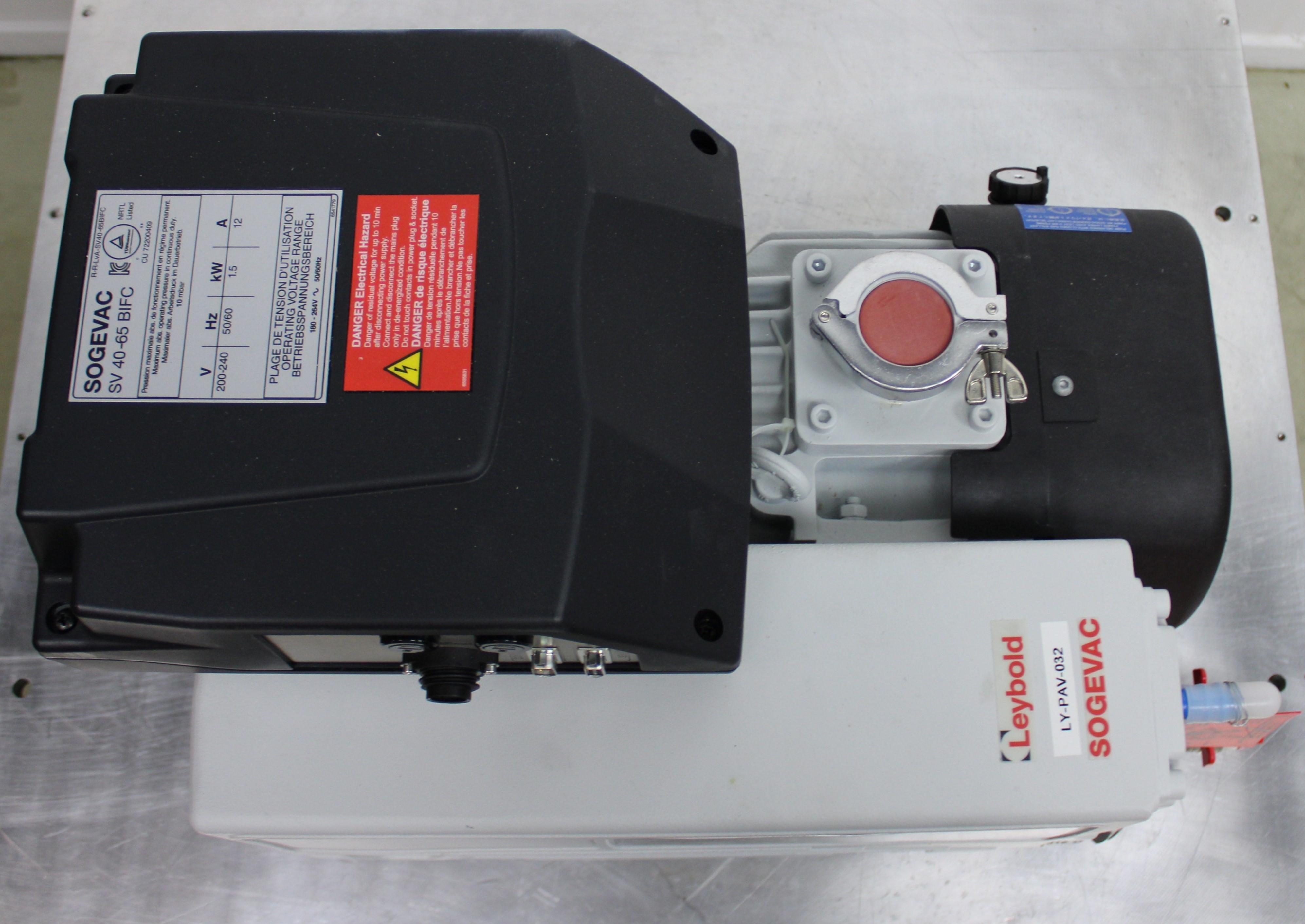 Leybold Sogevac SV65BIFC Vacuum Pump Low Noise Reliable Performance