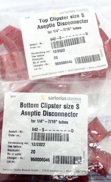 Sartorius Stedim Clipster size S 642-S-D Packaging Set of 9 Box Pack of 20