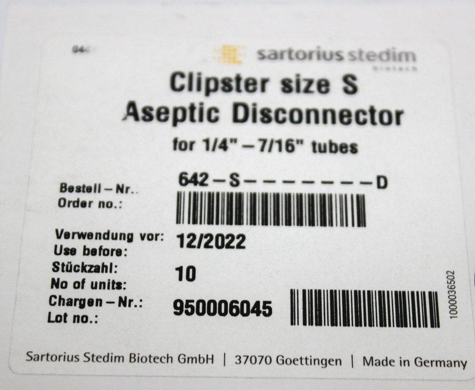 Sartorius Stedim Clipster size S 642-S-D Packaging Set of 9 Box Pack of 20