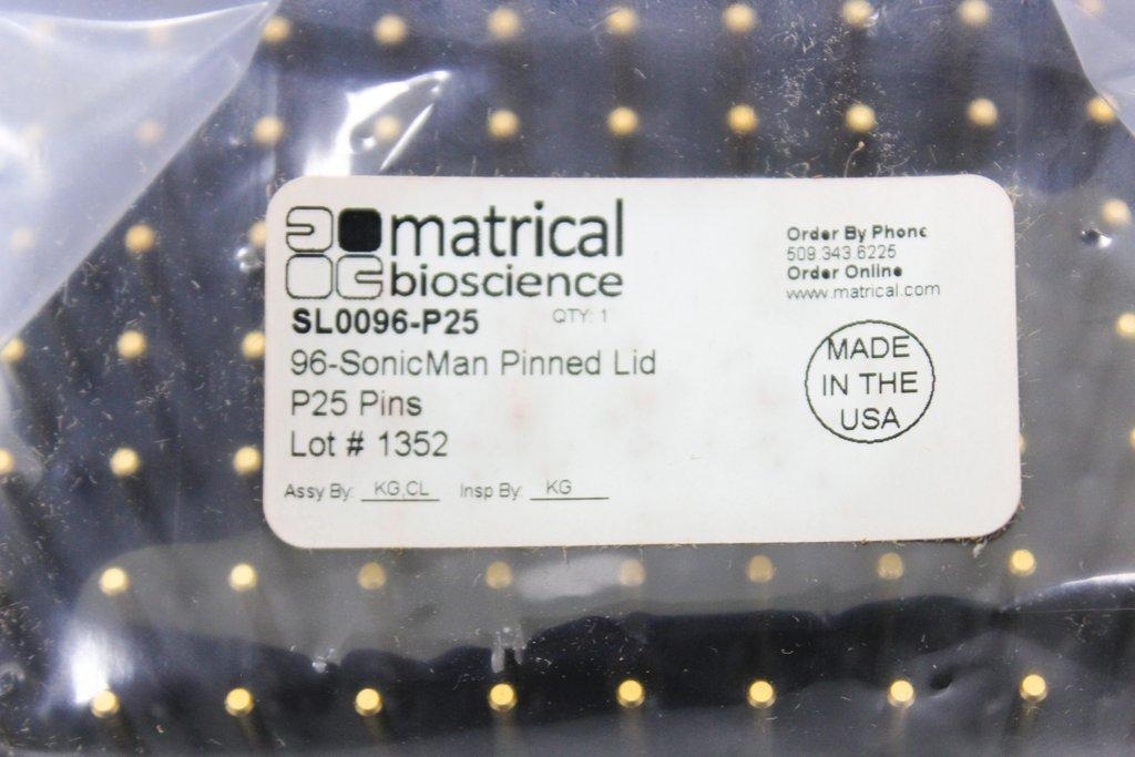 Matrical SL0096-P25 Accessory SonicMan 96-Lid for Automated Systems