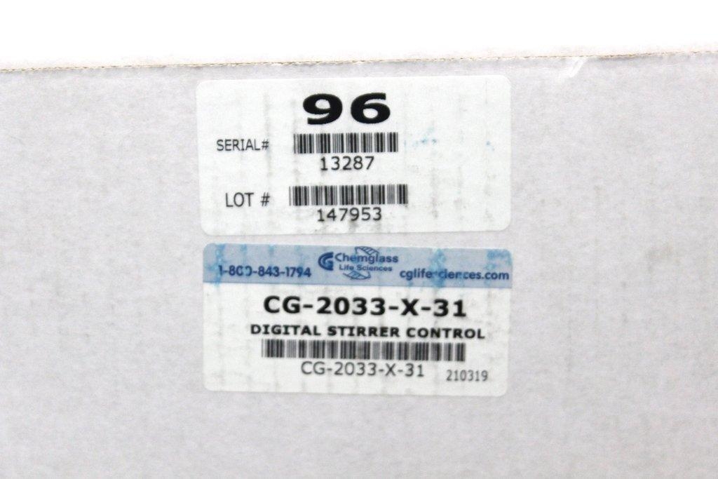Chemglass CG-2033-X-31 Digital Stirrer New U.S. Lab Equipment Non-Turnkey