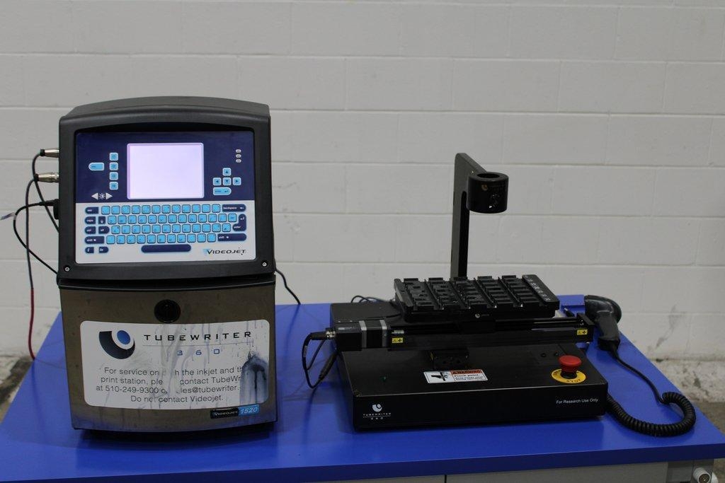Videojet TubeWriter 360 Model 1520 Label Printer Good Condition 120V/220V