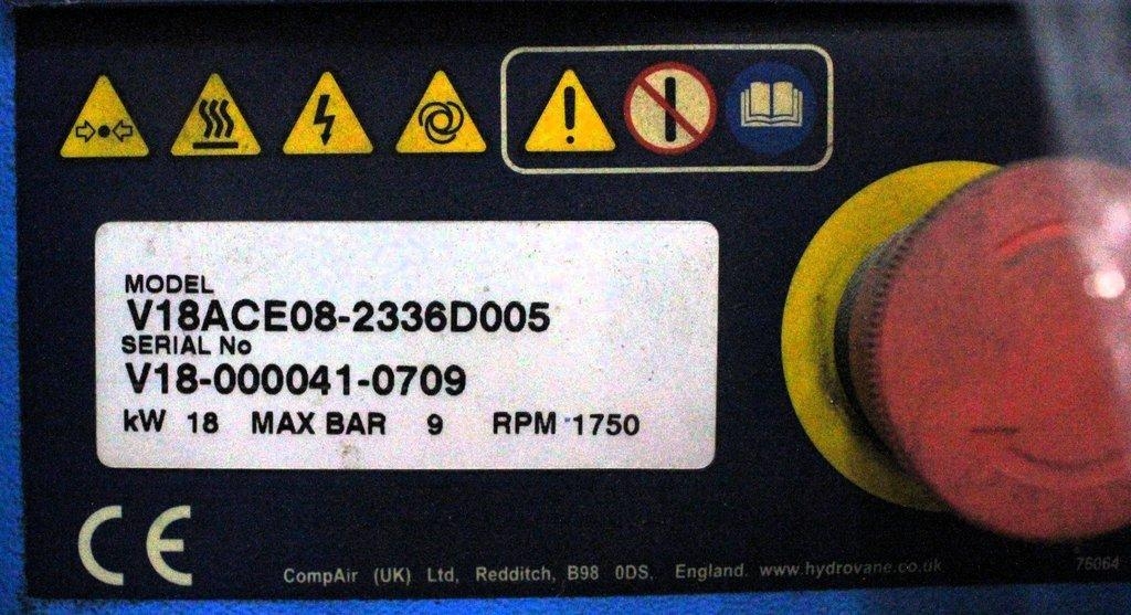 Hydrovane HV18 Air Compressor Set w/ Tank, Facility Equipment, Rotary Vane